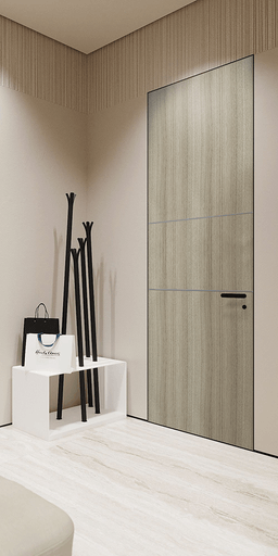 OPTIMA 2H SHAMBOR DOUBLE INVISIBLE METAL FRAME BELLDINNI MODERN INTERIOR DOOR - 2