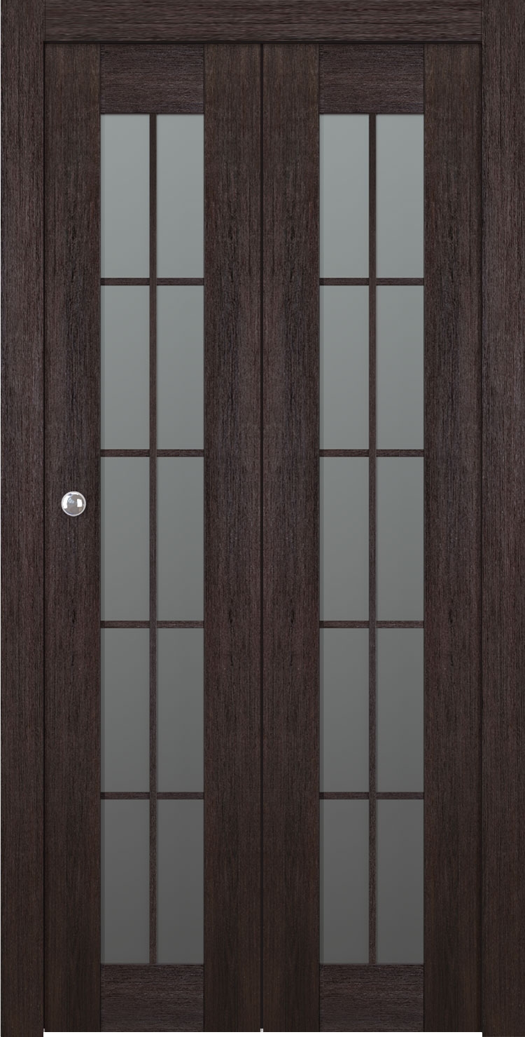 AVON 10 LITE VETRO VERALINGA OAK BI-FOLD BELLDINNI MODERN INTERIOR DOOR - 1
