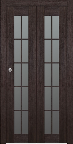 AVON 10 LITE VETRO VERALINGA OAK BI-FOLD BELLDINNI MODERN INTERIOR DOOR - 1