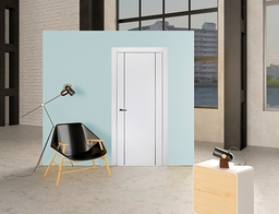 SMART PRO 2U POLAR WHITE INVISIBLE METAL FRAME BELLDINNI MODERN INTERIOR DOOR - 3