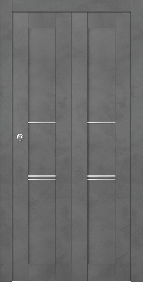 AVON 07 3H DARK URBAN BI-FOLD BELLDINNI MODERN INTERIOR DOOR - 1