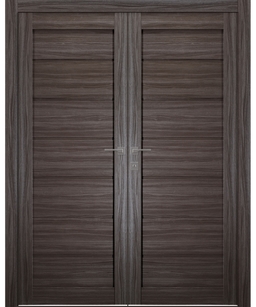 ALDA GRAY OAK DOUBLE BELLDINNI MODERN INTERIOR DOOR - 1