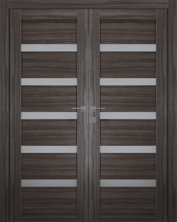 LEORA VETRO GRAY OAK CLOSET BELLDINNI MODERN INTERIOR DOOR - 1