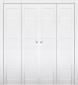 ALDA BIANCO NOBLE DOUBLE BI-FOLD BELLDINNI MODERN INTERIOR DOOR - 1