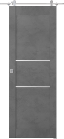 AVON 07 3H DARK URBAN BARN BELLDINNI MODERN INTERIOR DOOR - 1