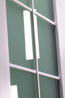 SMART PRO 10 LITE VETRO POLAR WHITE INVISIBLE METAL FRAME BELLDINNI MODERN INTERIOR DOOR - 5