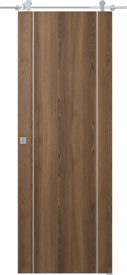 OPTIMA 2U PECAN NUTWOOD BARN DOORS BELLDINNI MODERN INTERIOR DOOR - 1