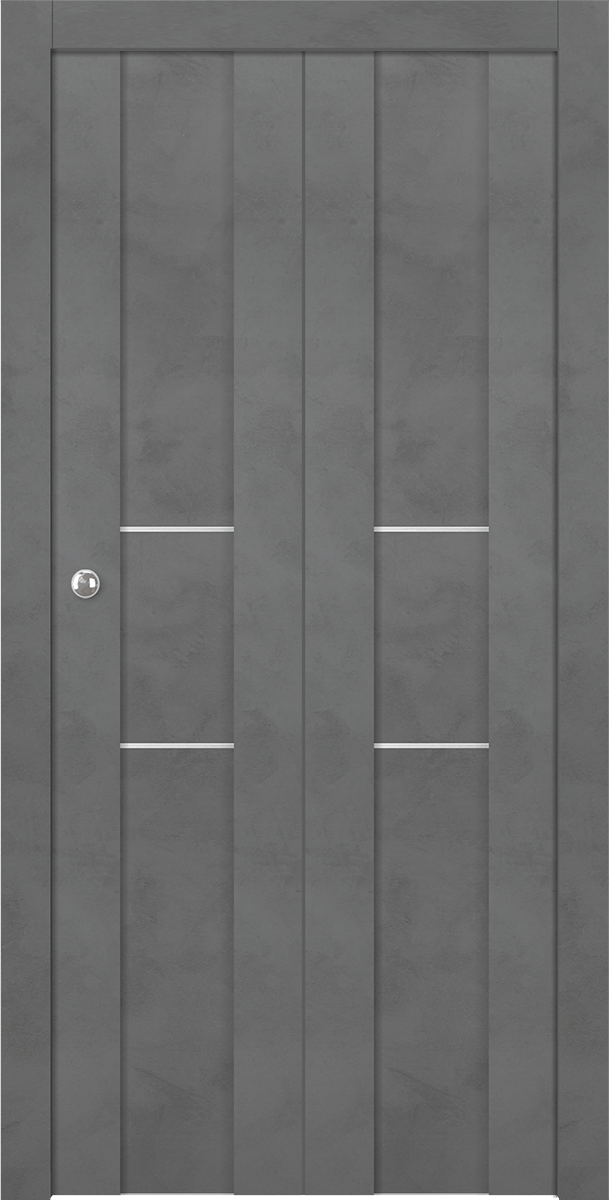 AVON 01 2H DARK URBAN DOUBLE BI-FOLD BELLDINNI MODERN INTERIOR DOOR - 1