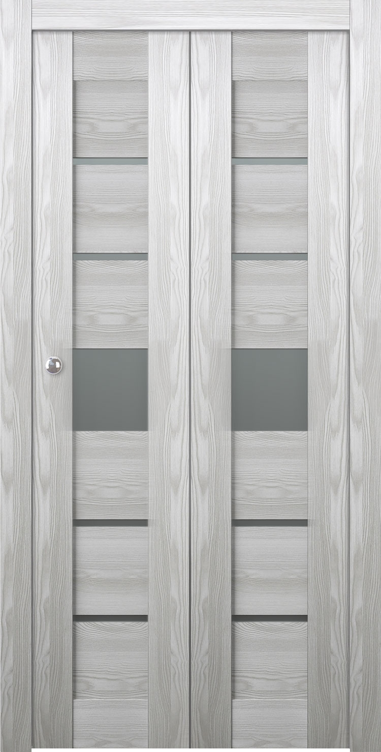 AVON 07-06 VETRO RIBEIRA ASH BI-FOLD BELLDINNI MODERN INTERIOR DOOR - 1