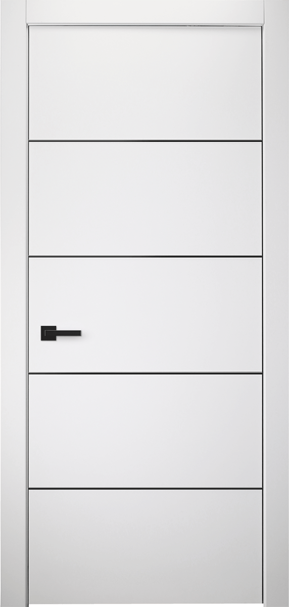 PALLADIO 4H BLACK BIANCO NOBLE SWING DOORS BELLDINNI MODERN INTERIOR DOOR - 1