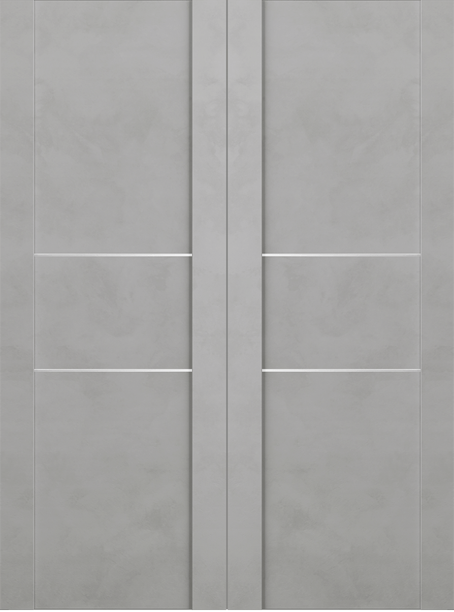 AVON 01 2H LIGHT URBAN DOUBLE INVISIBLE METAL FRAME BELLDINNI MODERN INTERIOR DOOR - 2