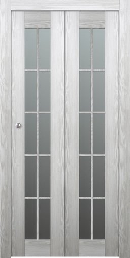 AVON 10 LITE VETRO RIBEIRA ASH BI-FOLD BELLDINNI MODERN INTERIOR DOOR - 1