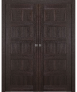 AVON 07 4R VERALINGA OAK DOUBLE POCKET BELLDINNI MODERN INTERIOR DOOR - 1
