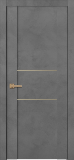 AVON 01 2H GOLD DARK URBAN SWING BELLDINNI MODERN INTERIOR DOOR - 1