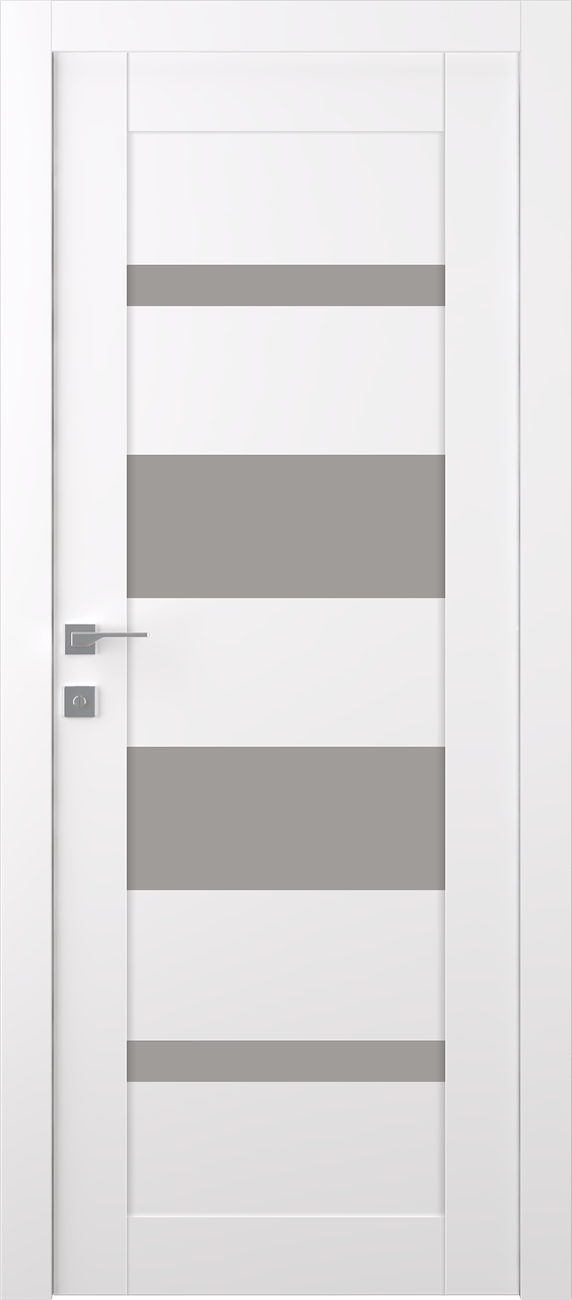 MIRELLA VETRO SNOW WHITE SWING BELLDINNI MODERN INTERIOR DOOR - 1
