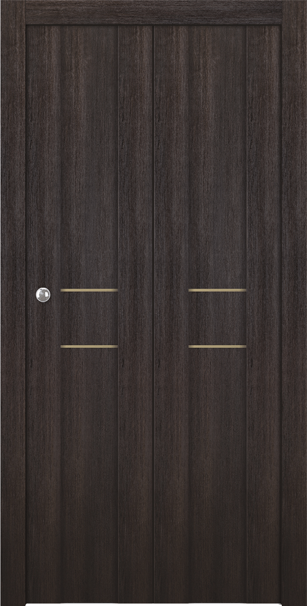 AVON 01 2HN GOLD VERALINGA OAK BI-FOLD BELLDINNI MODERN INTERIOR DOOR - 1
