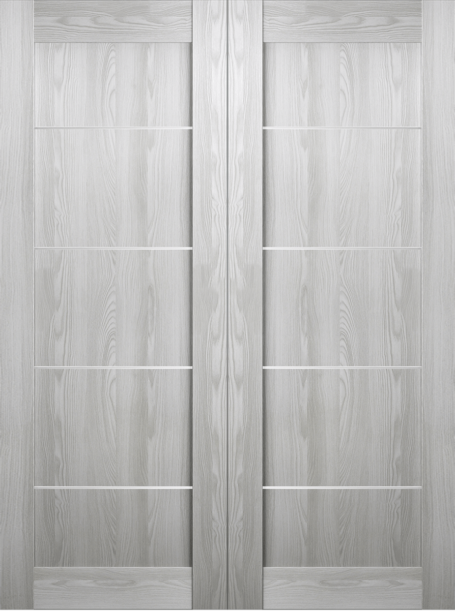 AVON 07 4H RIBEIRA ASH DOUBLE BARN BELLDINNI MODERN INTERIOR DOOR - 2