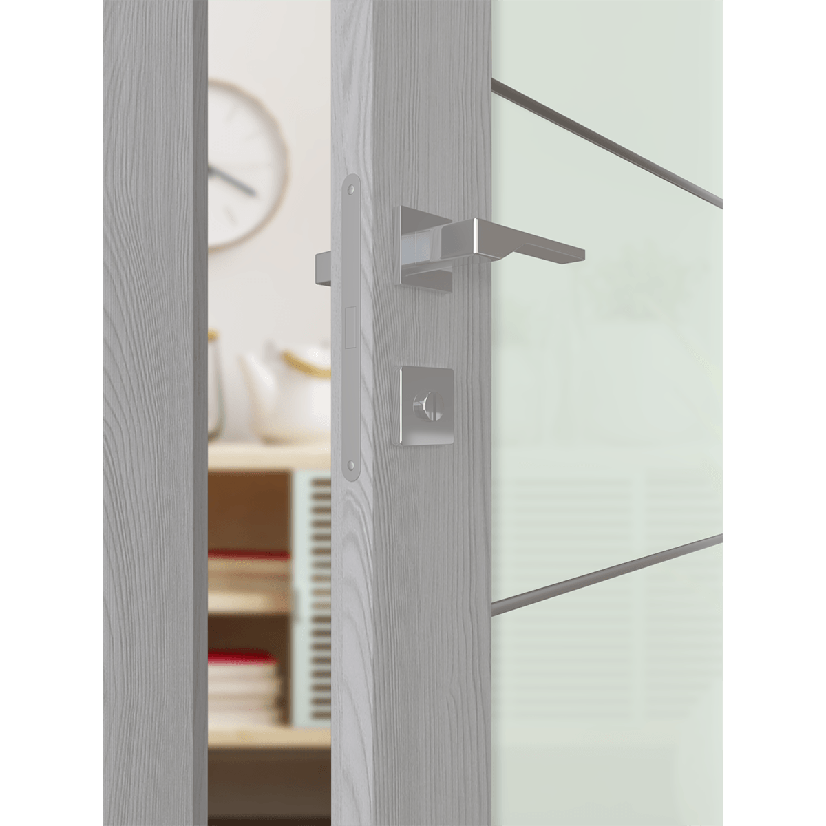 AVON 202 4H VETRO RIBEIRA ASH DOUBLE BELLDINNI MODERN INTERIOR DOOR - 3
