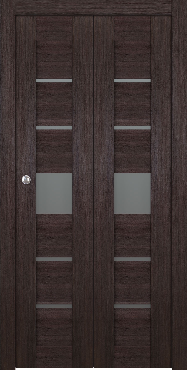 AVON 07-06 VETRO VERALINGA OAK BI-FOLD BELLDINNI MODERN INTERIOR DOOR - 1