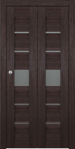 AVON 07-06 VETRO VERALINGA OAK BI-FOLD BELLDINNI MODERN INTERIOR DOOR - 1