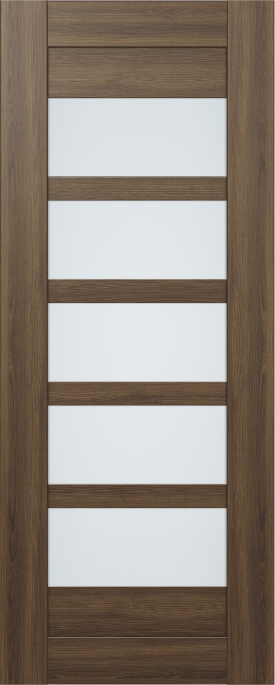 AVON 07-07 VETRO PECAN NUTWOOD SLAB DOORS BELLDINNI MODERN INTERIOR DOOR - 1