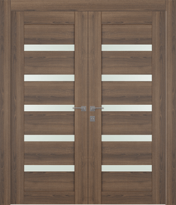 AVON 07-04 VETRO PECAN NUTWOOD CLOSET DOORS BELLDINNI MODERN INTERIOR DOOR - 1