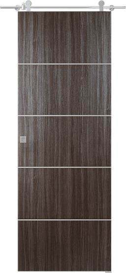 PALLADIO 4H GRAY OAK DOUBLE BARN BELLDINNI MODERN INTERIOR DOOR - 1