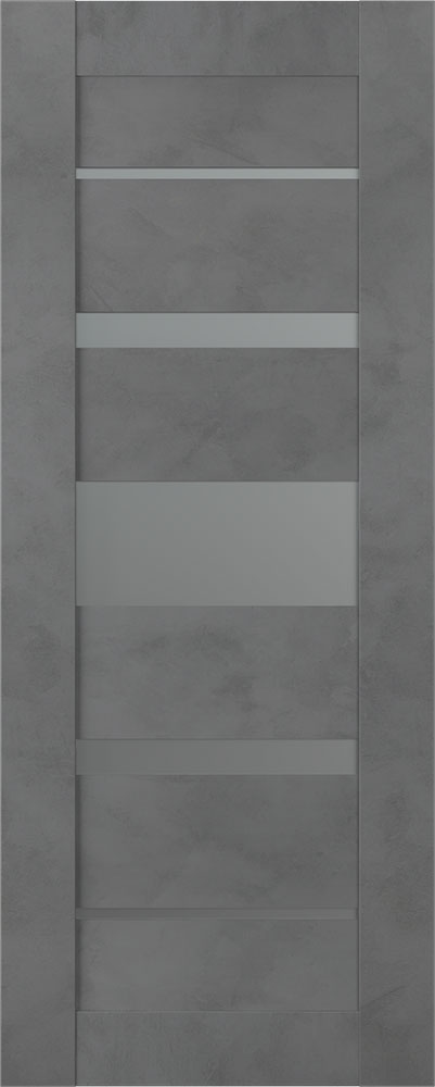 AVON 07-03 VETRO DARK URBAN SLAB BELLDINNI MODERN INTERIOR DOOR - 1