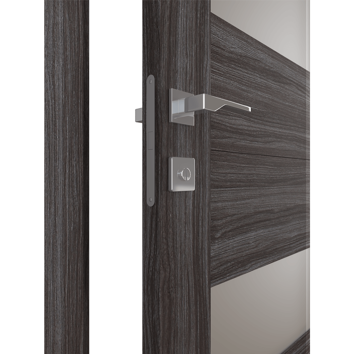 BERTA VETRO GRAY OAK BYPASS BELLDINNI MODERN INTERIOR DOOR - 6