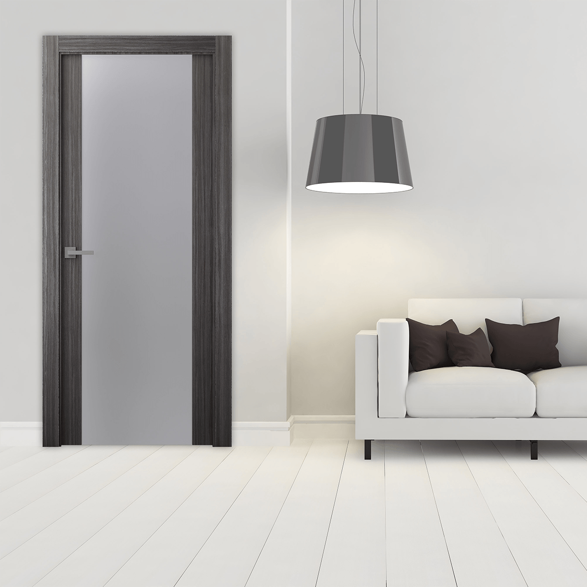 PALLADIO 202 VETRO GRAY OAK DOUBLE BELLDINNI MODERN INTERIOR DOOR - 3