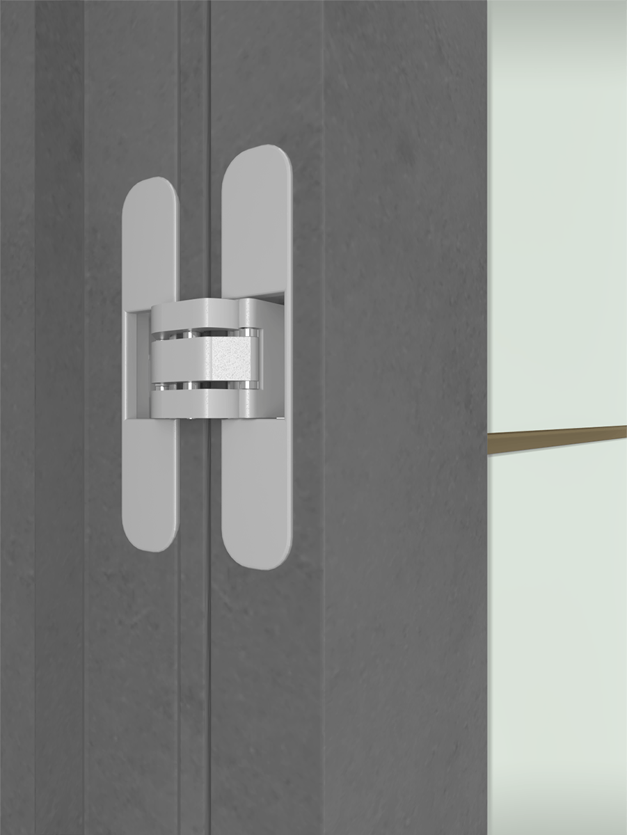 AVON 202 4H GOLD STRIPS VETRO DARK URBAN INVISIBLE METAL FRAME BELLDINNI MODERN INTERIOR DOOR - 4