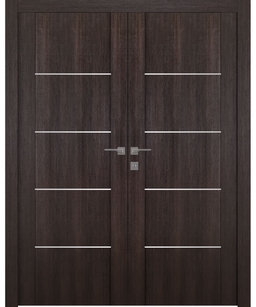 AVON 01 4H VERALINGA OAK DOUBLE BELLDINNI MODERN INTERIOR DOOR - 1