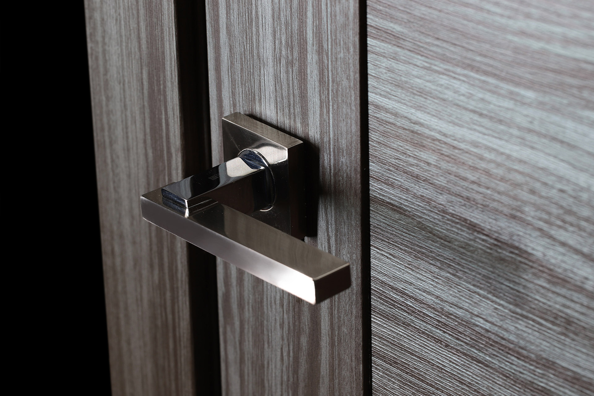 PERLA VETRO GRAY OAK DOUBLE POCKET BELLDINNI MODERN INTERIOR DOOR - 5