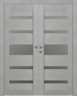 AVON 07-05 VETRO LIGHT URBAN DOUBLE BELLDINNI MODERN INTERIOR DOOR - 1