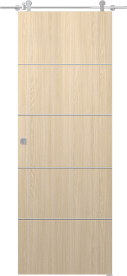OPTIMA 4H LOIRE ASH DOUBLE BARN DOORS BELLDINNI MODERN INTERIOR DOOR - 2