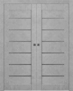 AVON 07-02 VETRO LIGHT URBAN DOUBLE POCKET BELLDINNI MODERN INTERIOR DOOR - 1