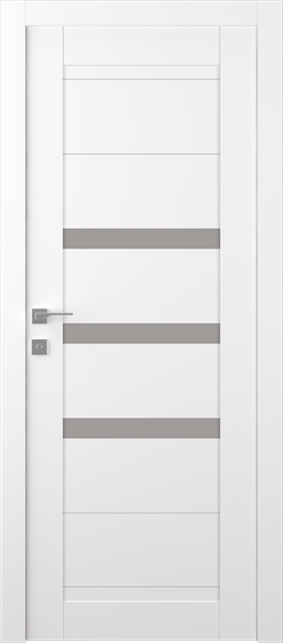 DORA VETRO SNOW WHITE SWING BELLDINNI MODERN INTERIOR DOOR - 1