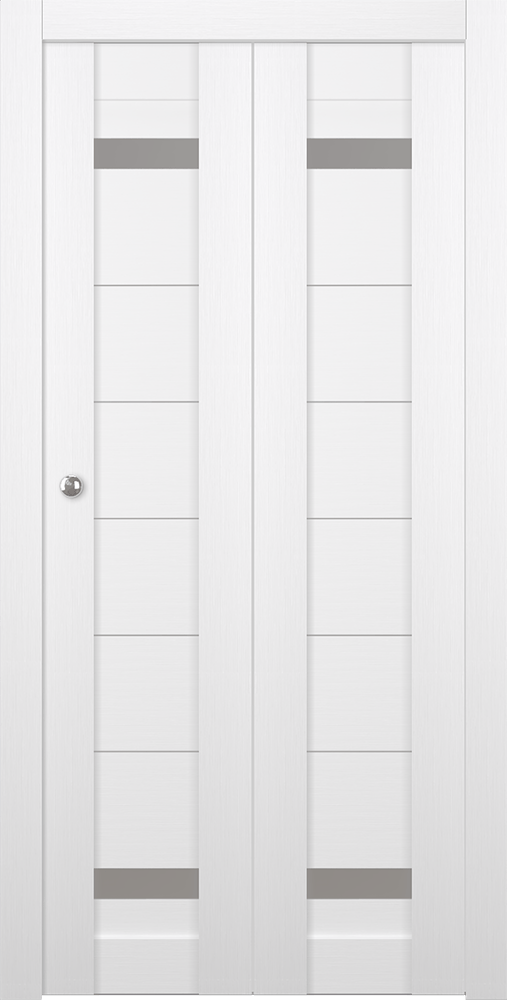 PERLA VETRO BIANCO NOBLE BI-FOLD BELLDINNI MODERN INTERIOR DOOR - 1