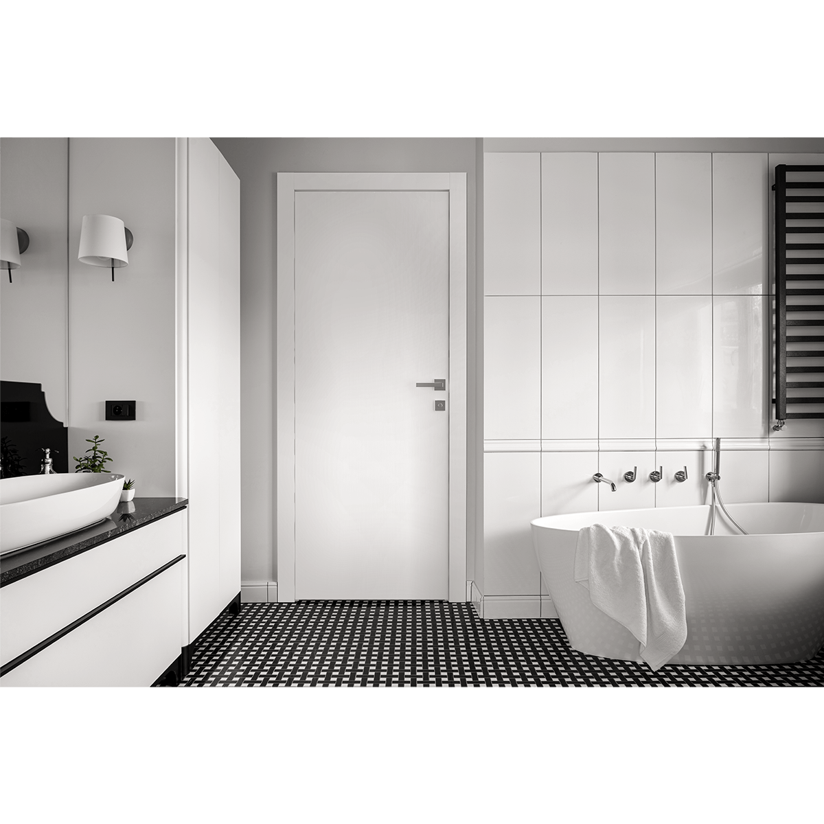 PALLADIO BIANCO NOBLE DOUBLE POCKET DOORS BELLDINNI MODERN INTERIOR DOOR - 5