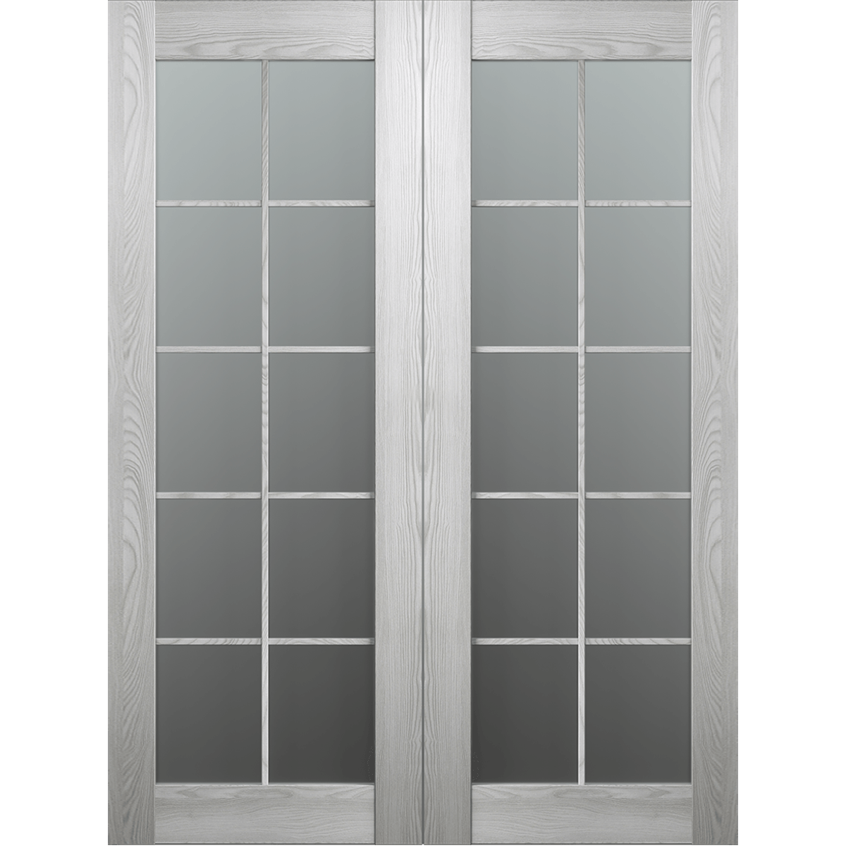 AVON 10 LITE VETRO RIBEIRA ASH DOUBLE BELLDINNI MODERN INTERIOR DOOR - 2