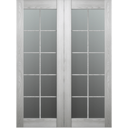 AVON 10 LITE VETRO RIBEIRA ASH DOUBLE BELLDINNI MODERN INTERIOR DOOR - 2