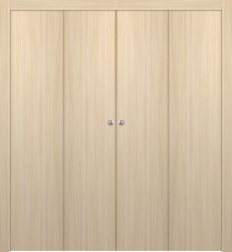 OPTIMA LOIRE ASH DOUBLE BI-FOLD DOORS BELLDINNI MODERN INTERIOR DOOR - 1