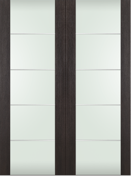 AVON 202 4H VETRO VERALINGA OAK DOUBLE BARN BELLDINNI MODERN INTERIOR DOOR - 2