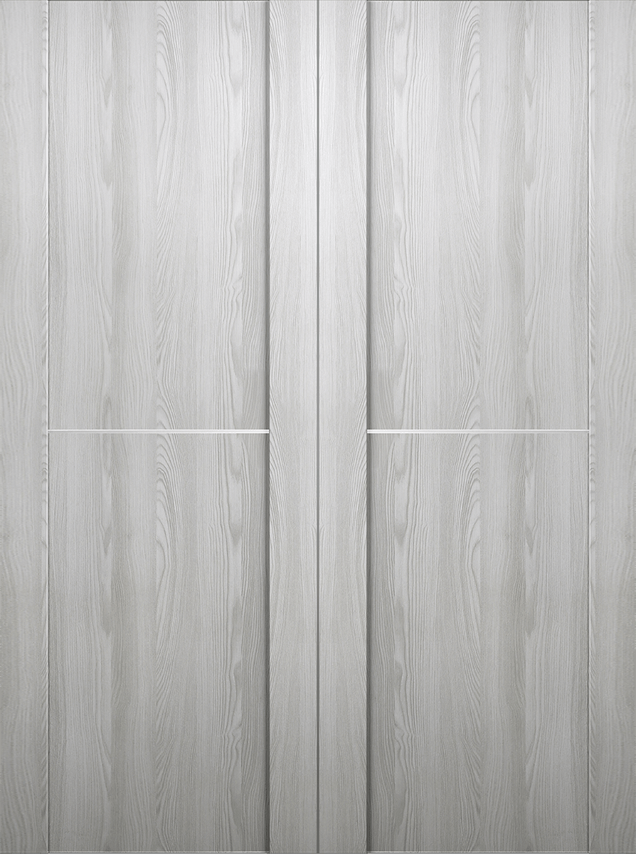 AVON 01 1H RIBEIRA ASH DOUBLE BARN BELLDINNI MODERN INTERIOR DOOR - 2