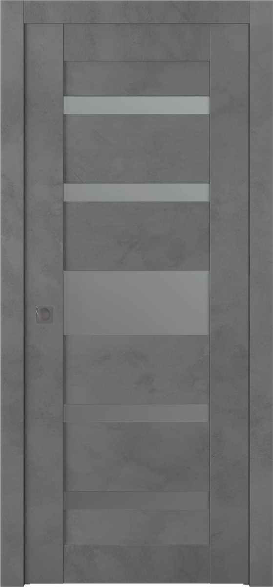 AVON 07-05 VETRO DARK URBAN POCKET BELLDINNI MODERN INTERIOR DOOR - 1