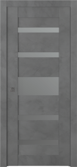 AVON 07-05 VETRO DARK URBAN POCKET BELLDINNI MODERN INTERIOR DOOR - 1