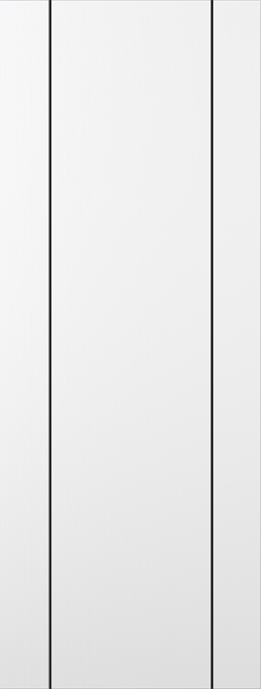 OPTIMA 2U BLACK SNOW WHITE SLAB DOORS BELLDINNI MODERN INTERIOR DOOR - 1