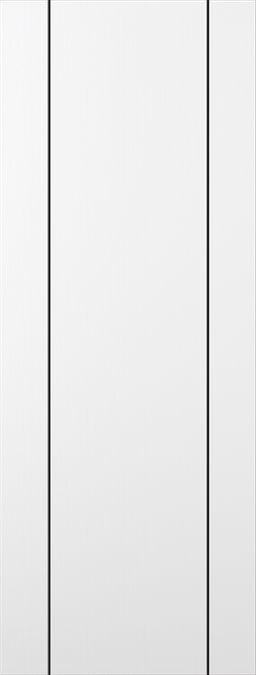 OPTIMA 2U BLACK SNOW WHITE SLAB DOORS BELLDINNI MODERN INTERIOR DOOR - 1