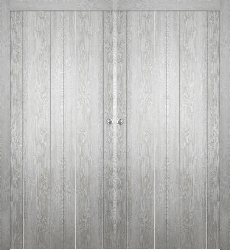 OPTIMA 2U RIBEIRA ASH DOUBLE BI-FOLD BELLDINNI MODERN INTERIOR DOOR - 1