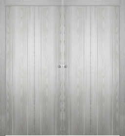 OPTIMA 2U RIBEIRA ASH DOUBLE BI-FOLD BELLDINNI MODERN INTERIOR DOOR - 1